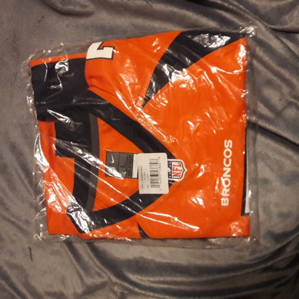 Russell Wilson 3 Denver Broncos Nike Youth Game Jersey - Orange L 14/16 - Picture 2 of 4